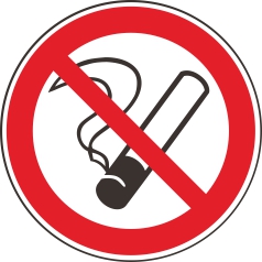 P01 "Запрещается курить"
