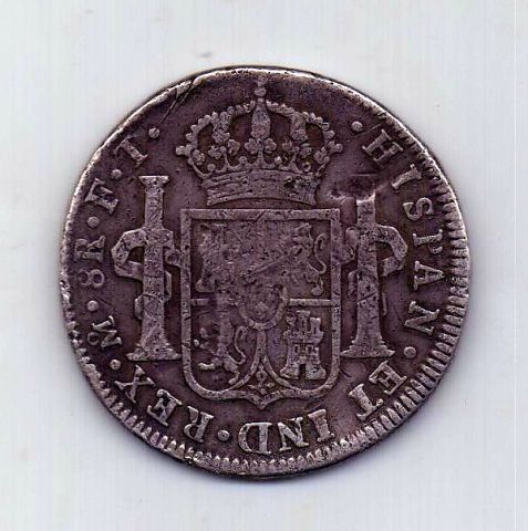 8 реалов 1802 Мексика Испания