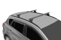 Багажник на крышу Chery Tiggo 7 Pro 2020-..., Lux, черные крыловидные дуги