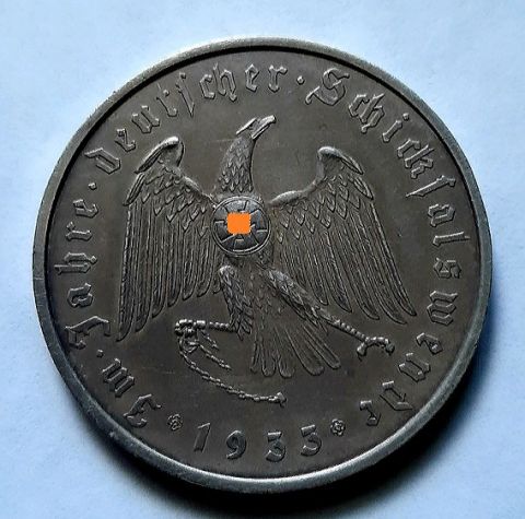 медаль 1933 Германия Приход к власти UNC Редкость