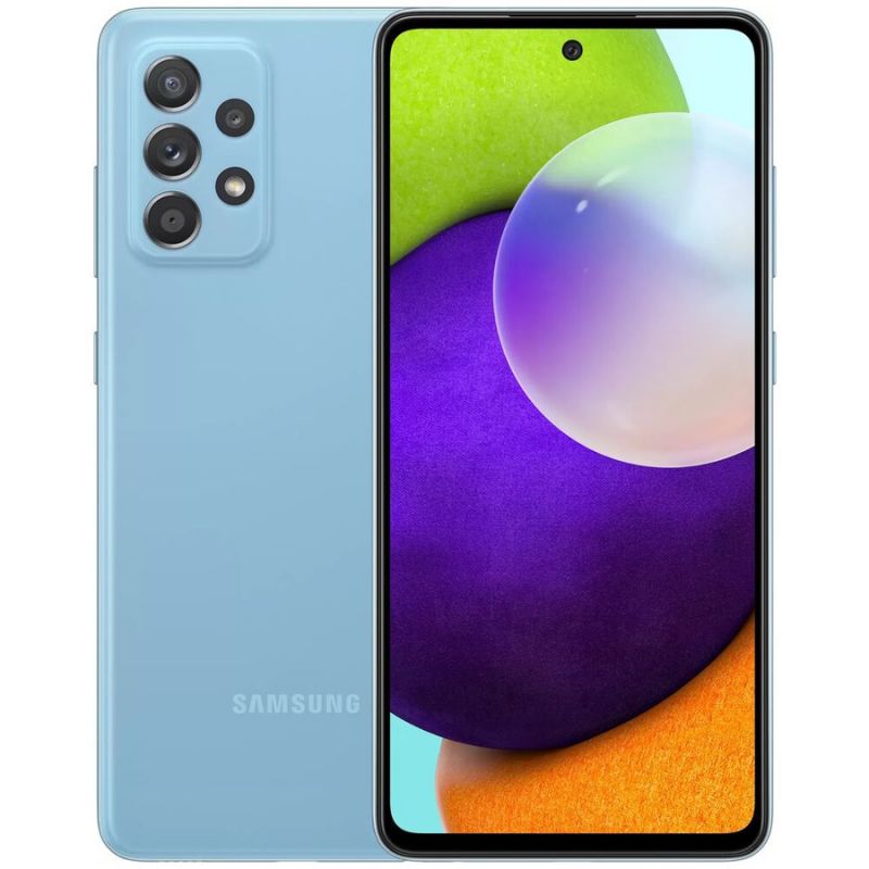 Смартфон Samsung Galaxy A52 4/128Гб,голубой