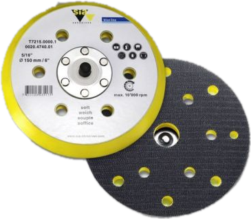 Sia Тарелка шлифовальная, универсальная 103 отверстия, мягкая, 150мм., 5/16+М8