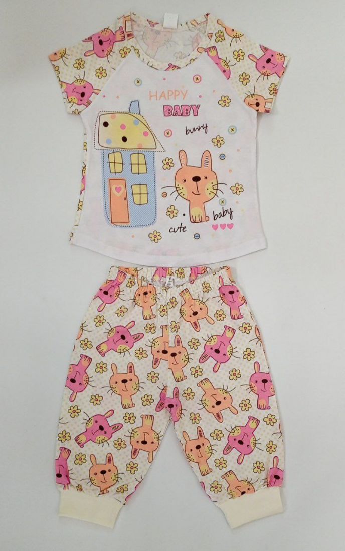 Пижама для девочки Happy Baby с бриджами