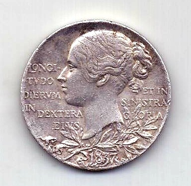 медаль 1897 Великобритания AUNC