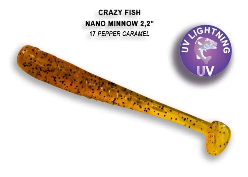 Приманка Crazy Fish Nano minnow 2.2, цвет 17 - Pepper Caramel