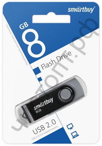 флэш-карта Smartbuy 8GB Twist Black