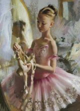 Почтовая открытка Балерина с пуантами