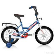 Велосипед Iron Fox Derby 16 1СК, синий / красный / белый