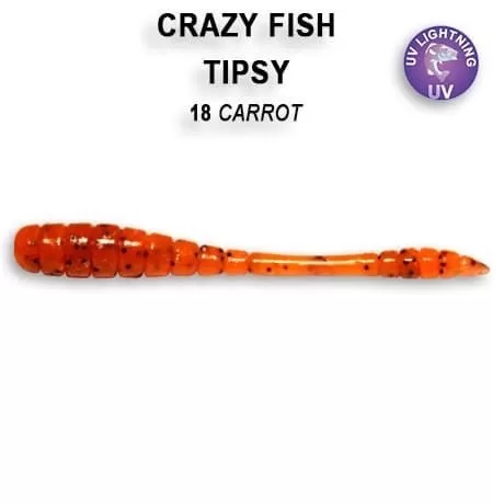 Приманка Crazy Fish Tipsy 2, цвет 18 - Carrot