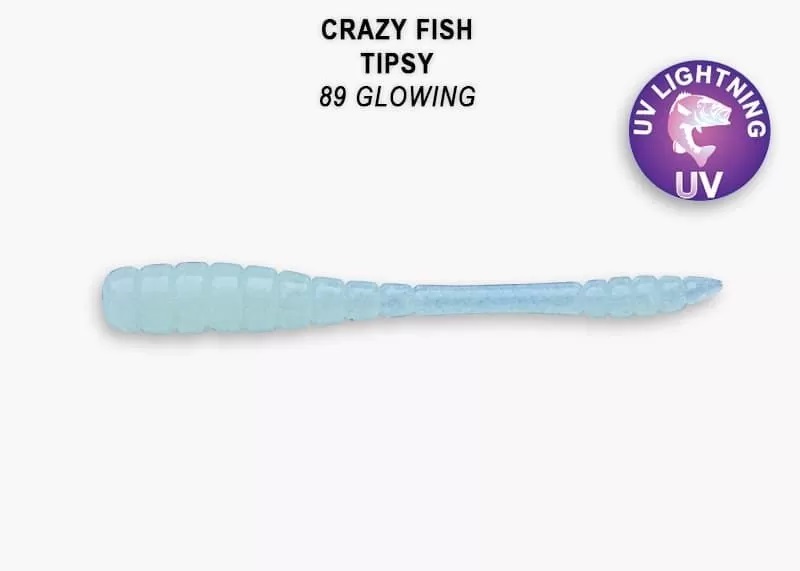 Приманка Crazy Fish Tipsy 2, цвет 89 - Glowing