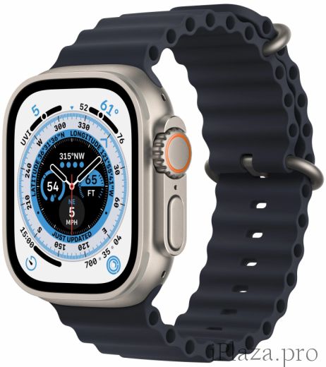 Apple Watch Ultra 49 мм, корпус из титана, ремешок Ocean
