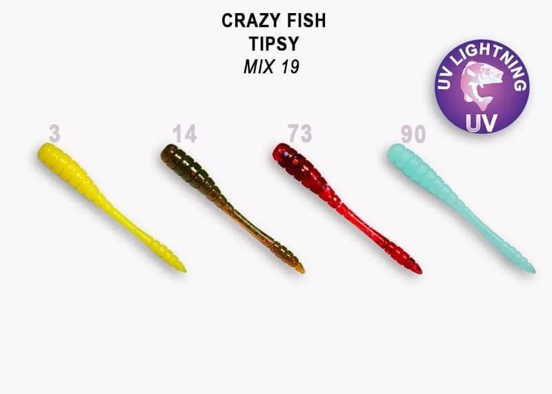 Приманка Crazy Fish Tipsy 2, цвет 19 - MIX