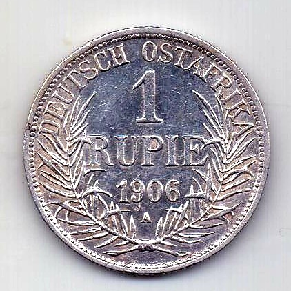 1 рупия 1906 Германская Восточная Африка AUNC