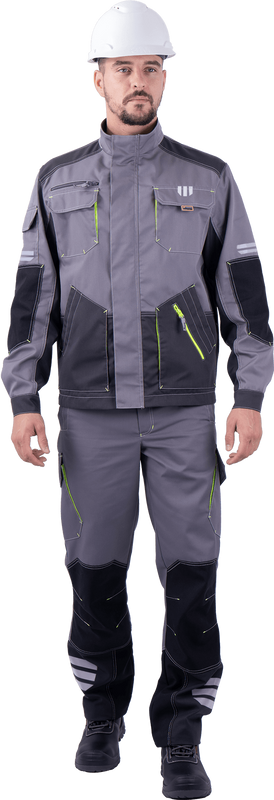 Куртка Эдванс, серый-т.серый-черный (Кур 687)