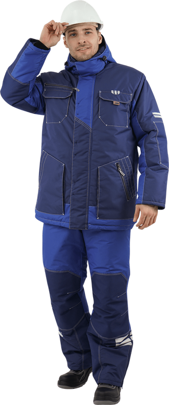 Куртка ЭДВАНС утеплённая, синий-василек (Кур 434)