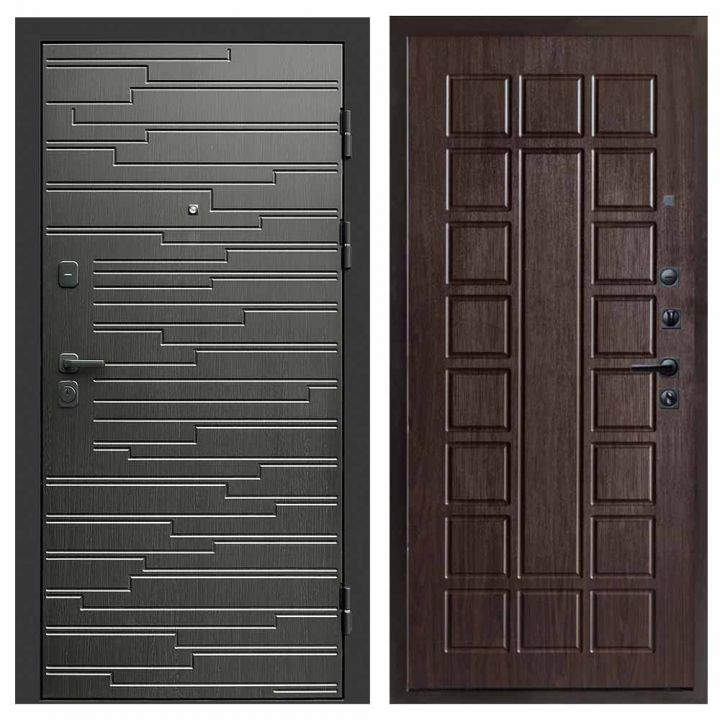 Входная дверь Termo-door Ривьера BLACK Престиж венге Металлическая