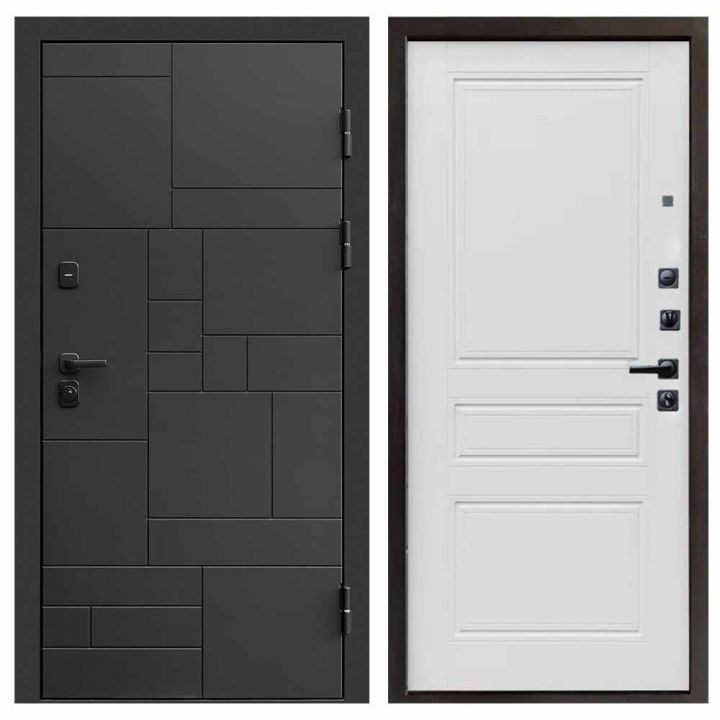 Входная дверь Termo-door Квадро BLACK Классика лиственница