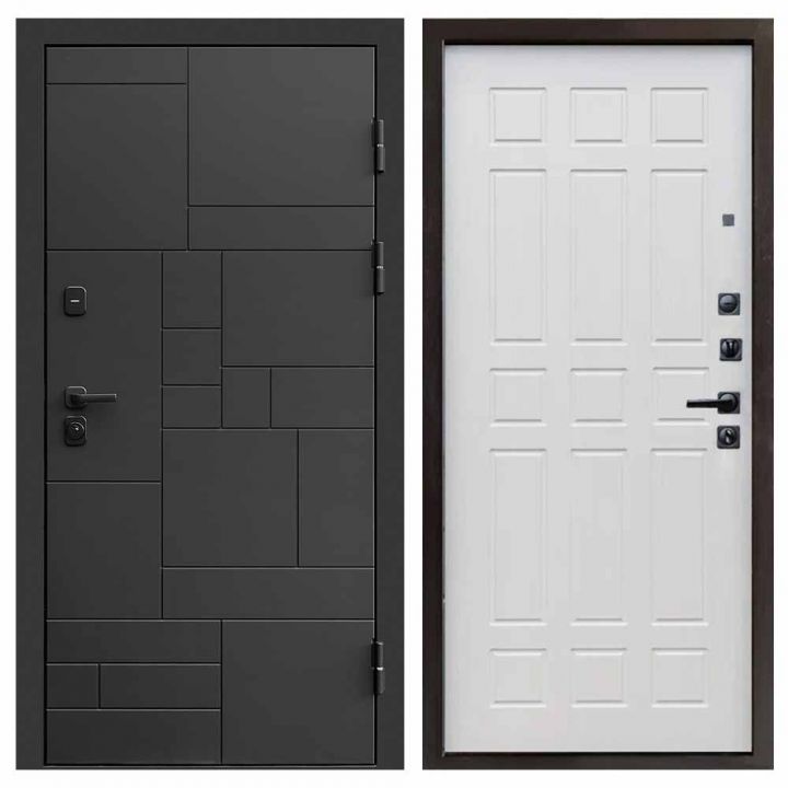 Входная дверь Termo-door Квадро BLACK Спарта лиственница