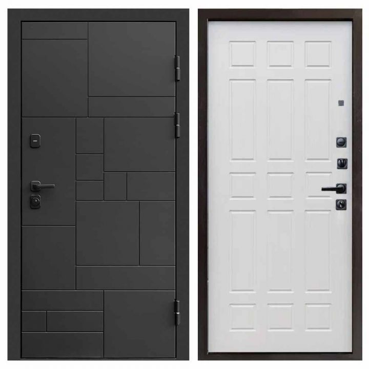 Входная дверь Termo-door Квадро BLACK Спарта лиственница Металлическая