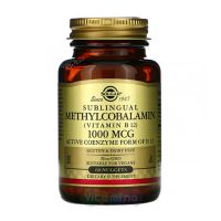 Солгар Метилкобаламин (витамин В12) 1000 мкг, 60 табл