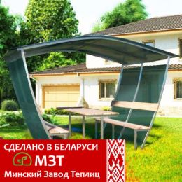 Беседка из поликарбоната Тюльпан Плюс белорусского производства