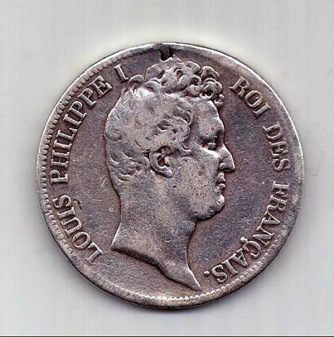 5 франков 1831 Франция W Редкий тип