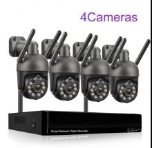 Система видеонаблюдения Luazon Movols H.265/3MP 4камеры HD Wi-Fi серая