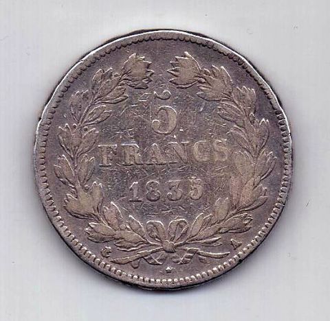 5 франков 1835 Франция
