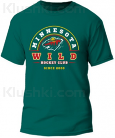 Футболка "Minnesota Wild" (Classic) печать, зеленая