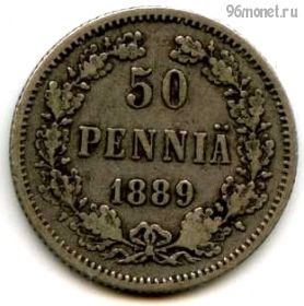 Финляндия 50 пенни 1889 L
