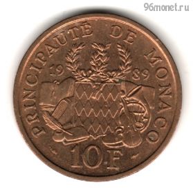 Монако 10 франков 1989