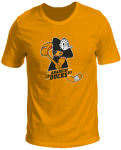 Футболка "Anaheim Ducks Mascot" печать (подростковая), горчица