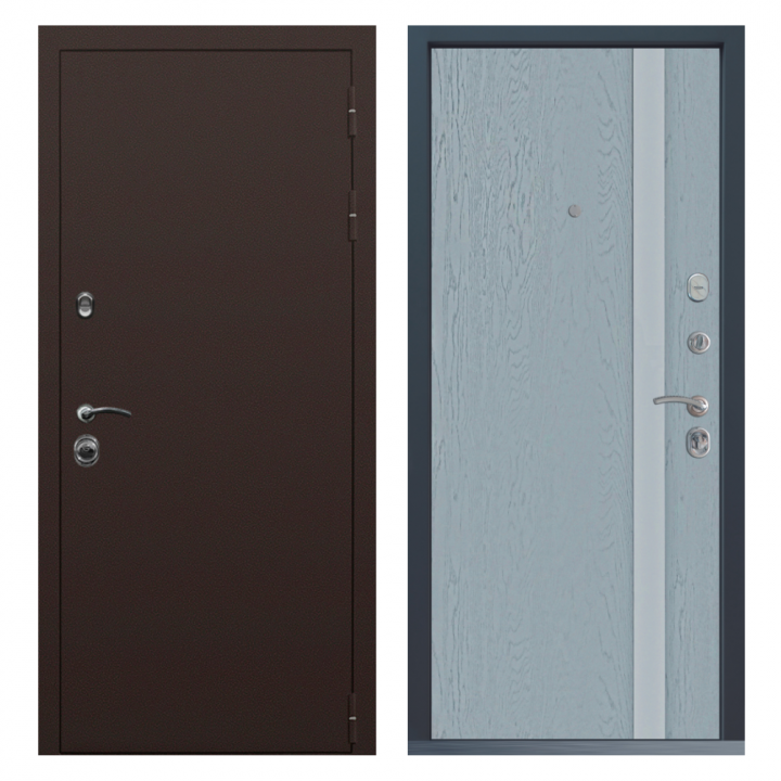 Входная дверь  Command Doors Браун 6S Альберо браш металлическая