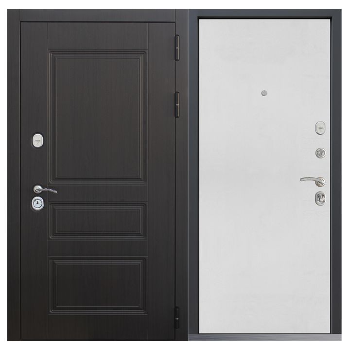 Входная дверь  Command Doors Классика 00 Белый матовый металлическая