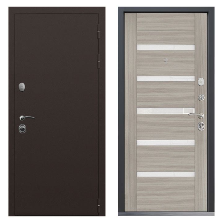 Входная дверь  Command Doors Патриот Царга Лиственница белая металлическая