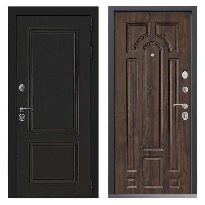 Входная дверь  Command Doors Гранд (GRAND) 17.02 Темный дуб металлическая