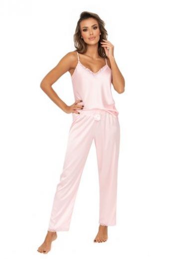 Пижама женская DONNA Tiffani, топ и брюки, розовый