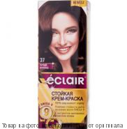 ECLAIR Omega-9 Стойкая крем-краска д/волос № 3.7 Черный шоколад, шт