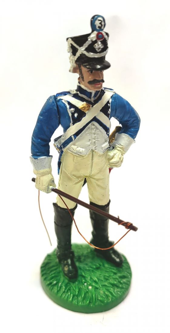Фигурка Рядовой французского батальона артиллерийского обоза,1813-1814гг. Олово