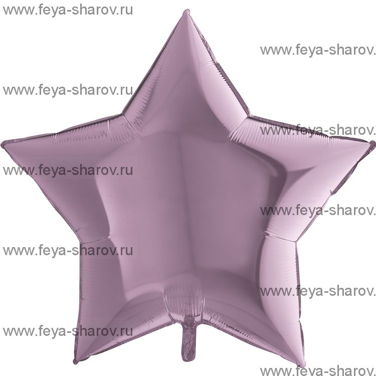 Шар Звезда Металлик Lilac 91 см