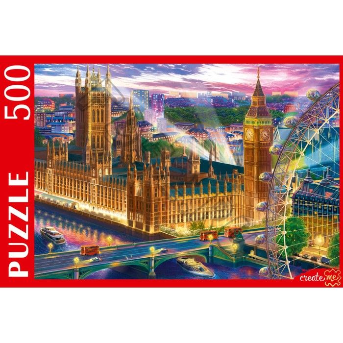 Пазл «Панорама ночного Лондона», 500 элементов
