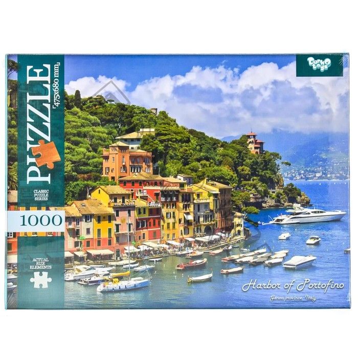 Пазлы картонные «Гавань Портофино. Италия», 1000 элементов