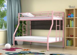 Двухъярусная кровать Милан Розовый полка Венге