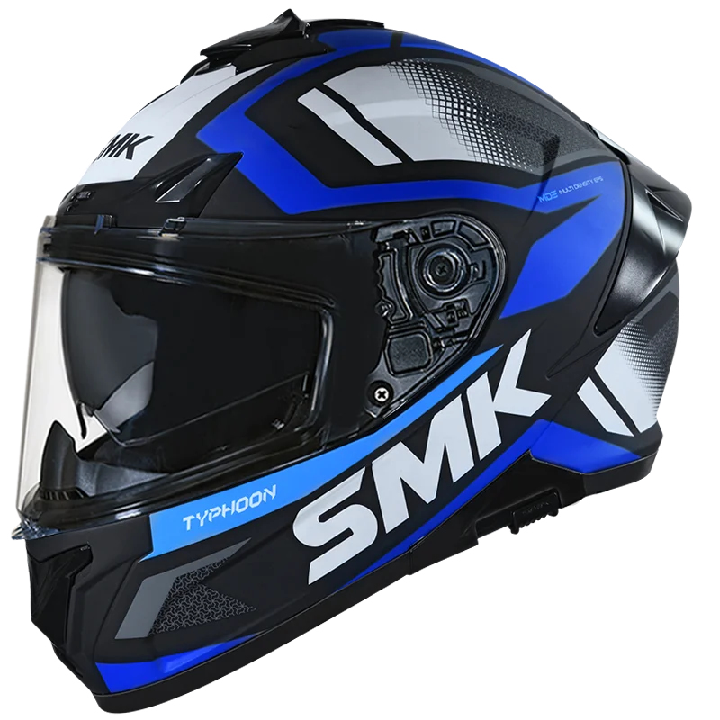 Шлем SMK TYPHOON THORN, цвет чёрный/синий/серый