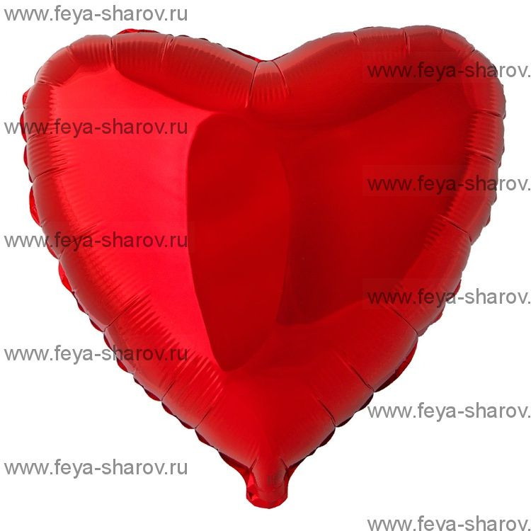 Шар Сердце Красный 81 см