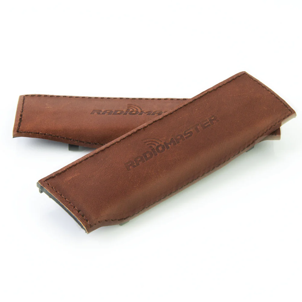 Brown leather Side Grips for RadioMaster TX16S