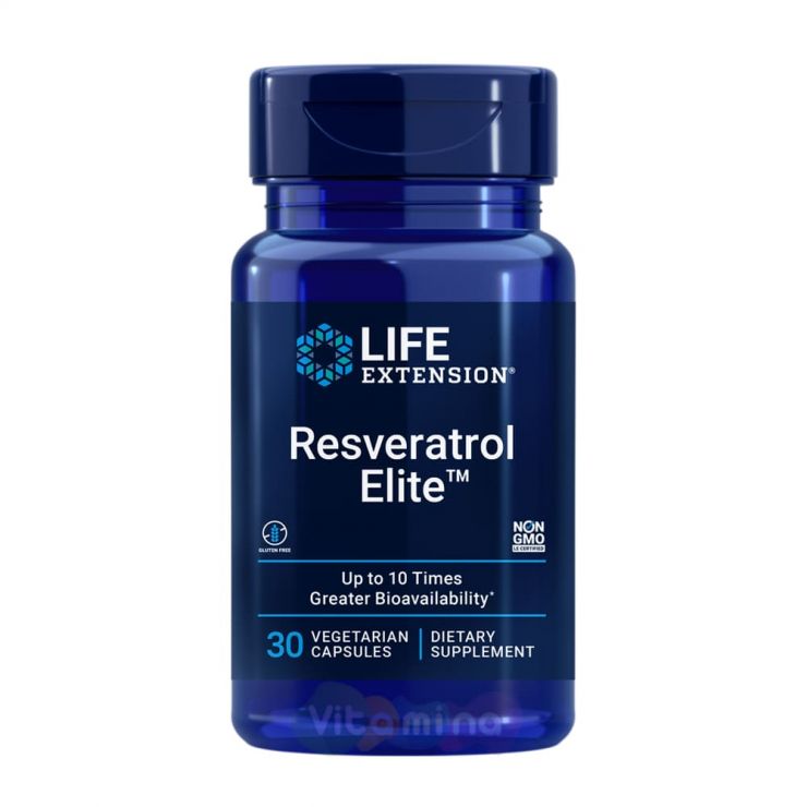 Life Extension Ресвератрол Resveratrol 167 мг, 30 капс
