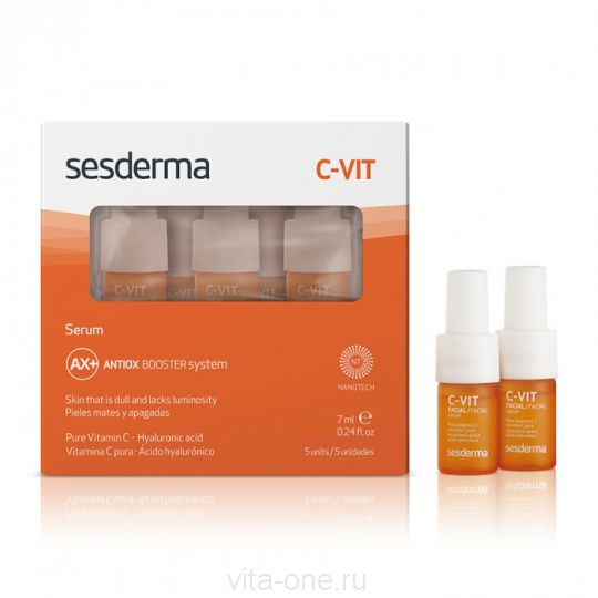 C-VIT Serum – Cыворотка реактивирующая Sesderma (Сесдерма) 5 шт * 7 мл
