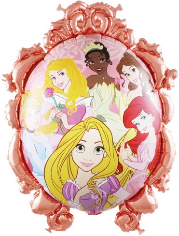 Зеркало принцессы новый фигурный шар фольгированный с гелием