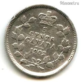 Канада 5 центов 1902